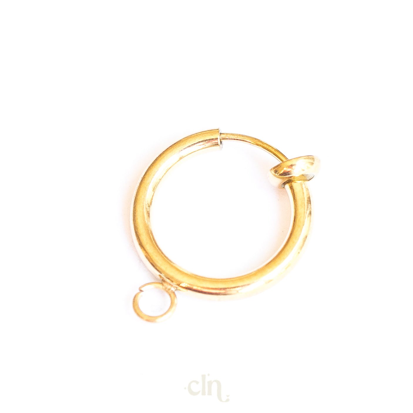 Clip - on hoop plated 316 surgical steel - Earring findings - CLN Atelier