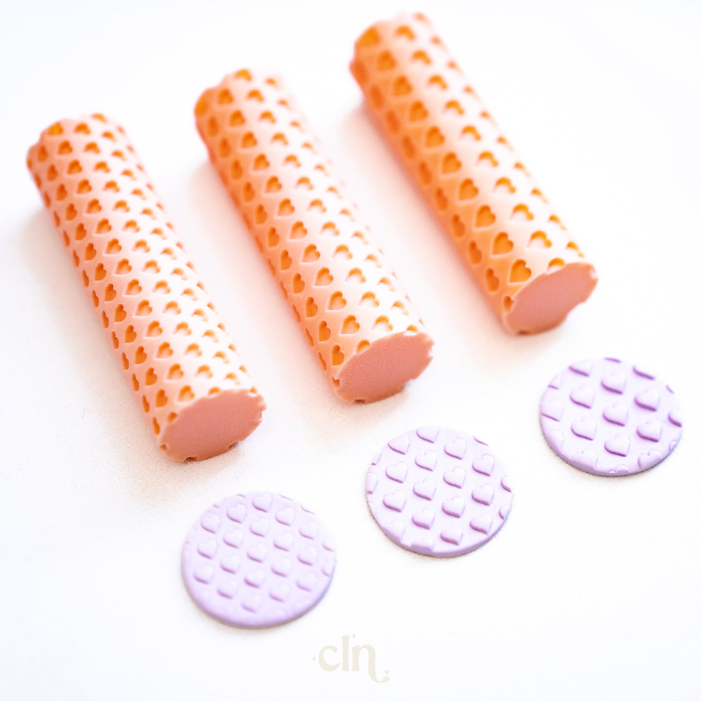 Hearts texture roller - 3 versions - Cutter - CLN Atelier