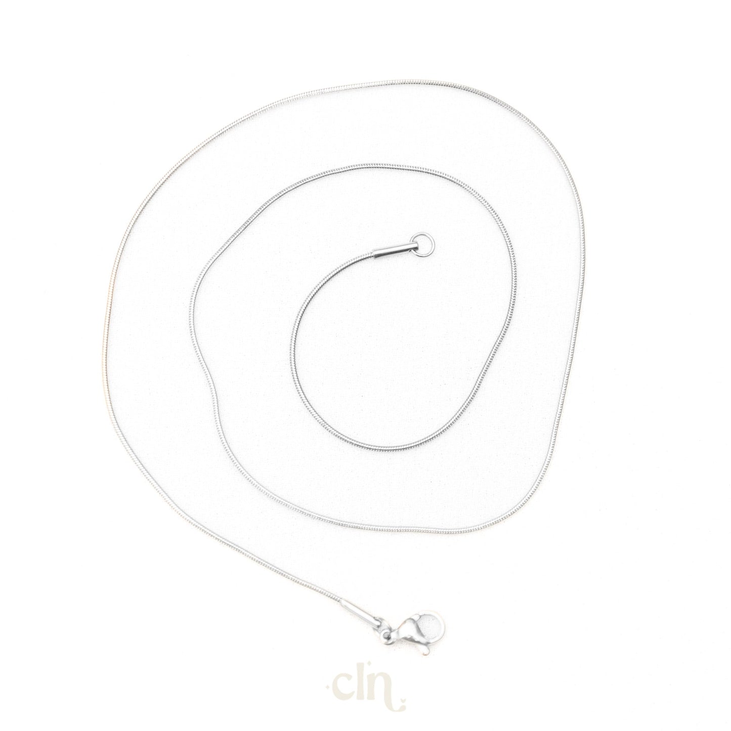 Necklace snake chain stainless steel, silver color - CLN Atelier