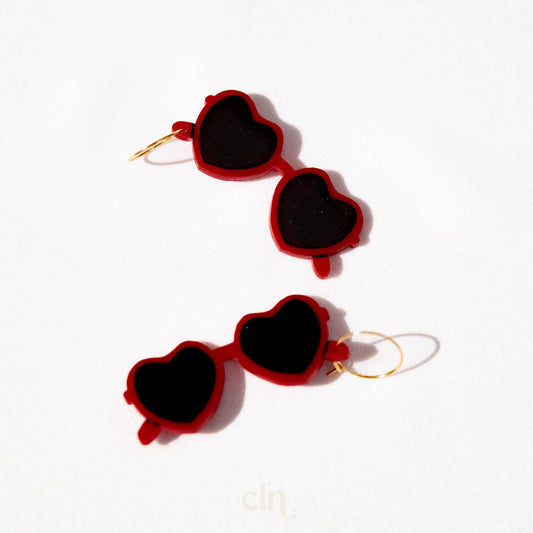 RED sunglasses - RED Taylor Swift earrings - Earrings - CLN Atelier