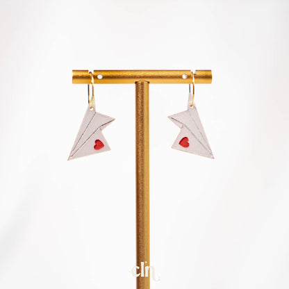 Two paper airplanes flying - 1989 Taylor Swift earrings - Earrings - CLN Atelier