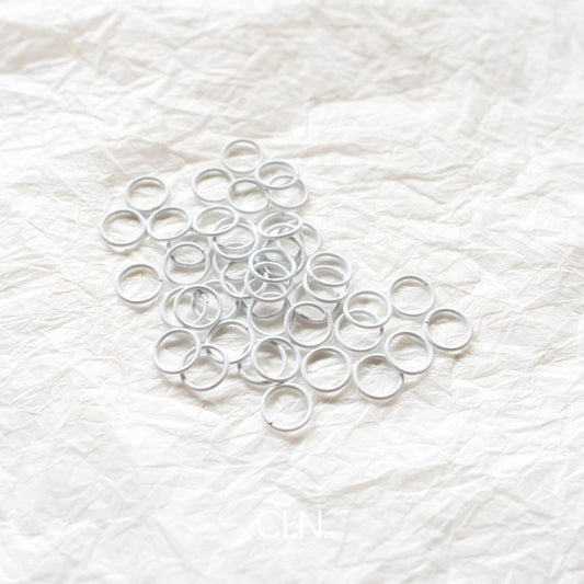 50 White Jump Rings - Jump rings - CLN Atelier