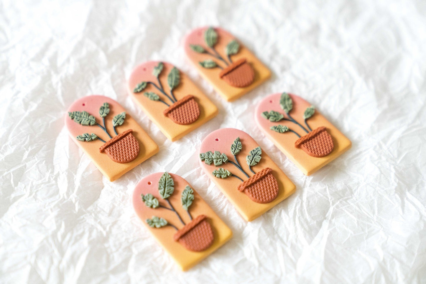 Banana Plant Sunset - Earrings - CLN Atelier