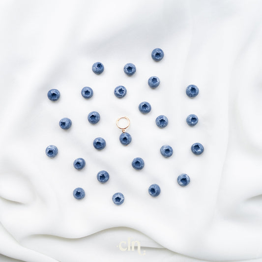 Blueberry hoops - Earrings - CLN Atelier
