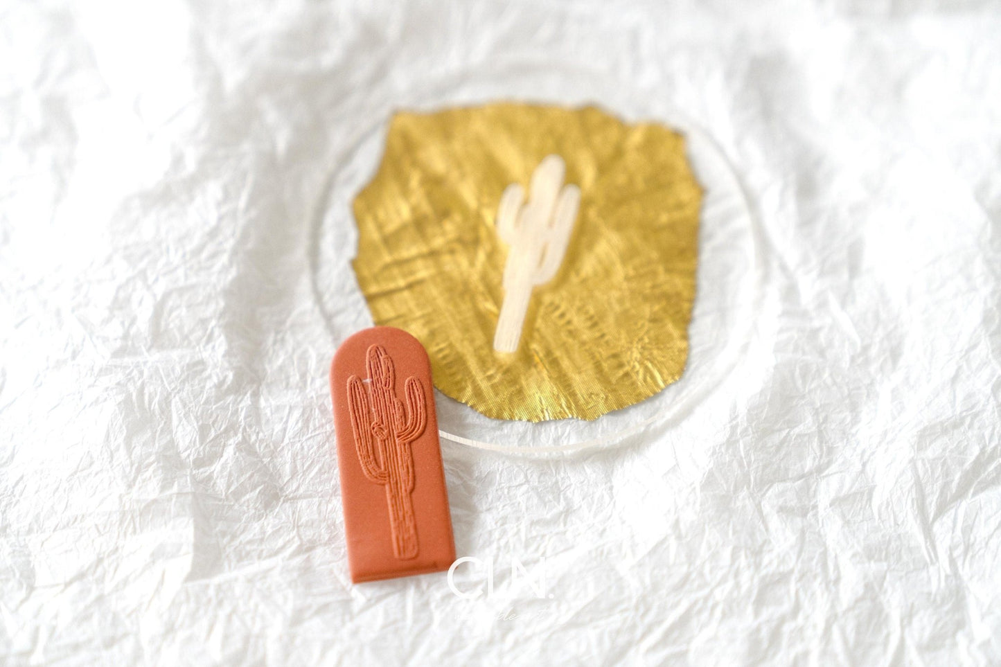 Cactus - Acrylic texture - CLN Atelier