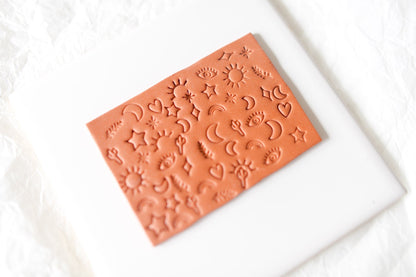 Cactus Mini Stamp - clay stamp - CLN Atelier