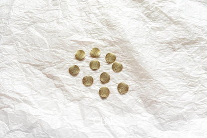 Circle Charm Speckled 10 Pieces - Brass charm - CLN Atelier
