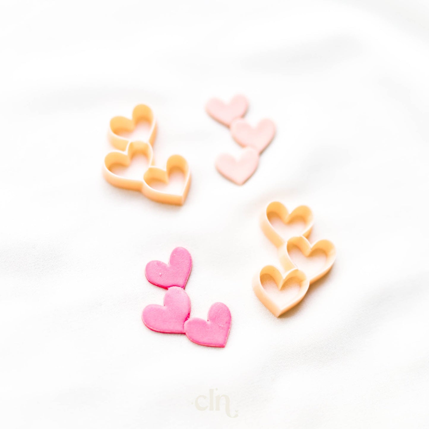 Embossed heart chain - Cutter - CLN Atelier