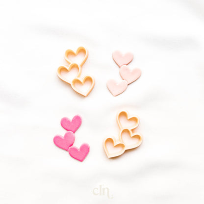 Embossed heart chain - Cutter - CLN Atelier