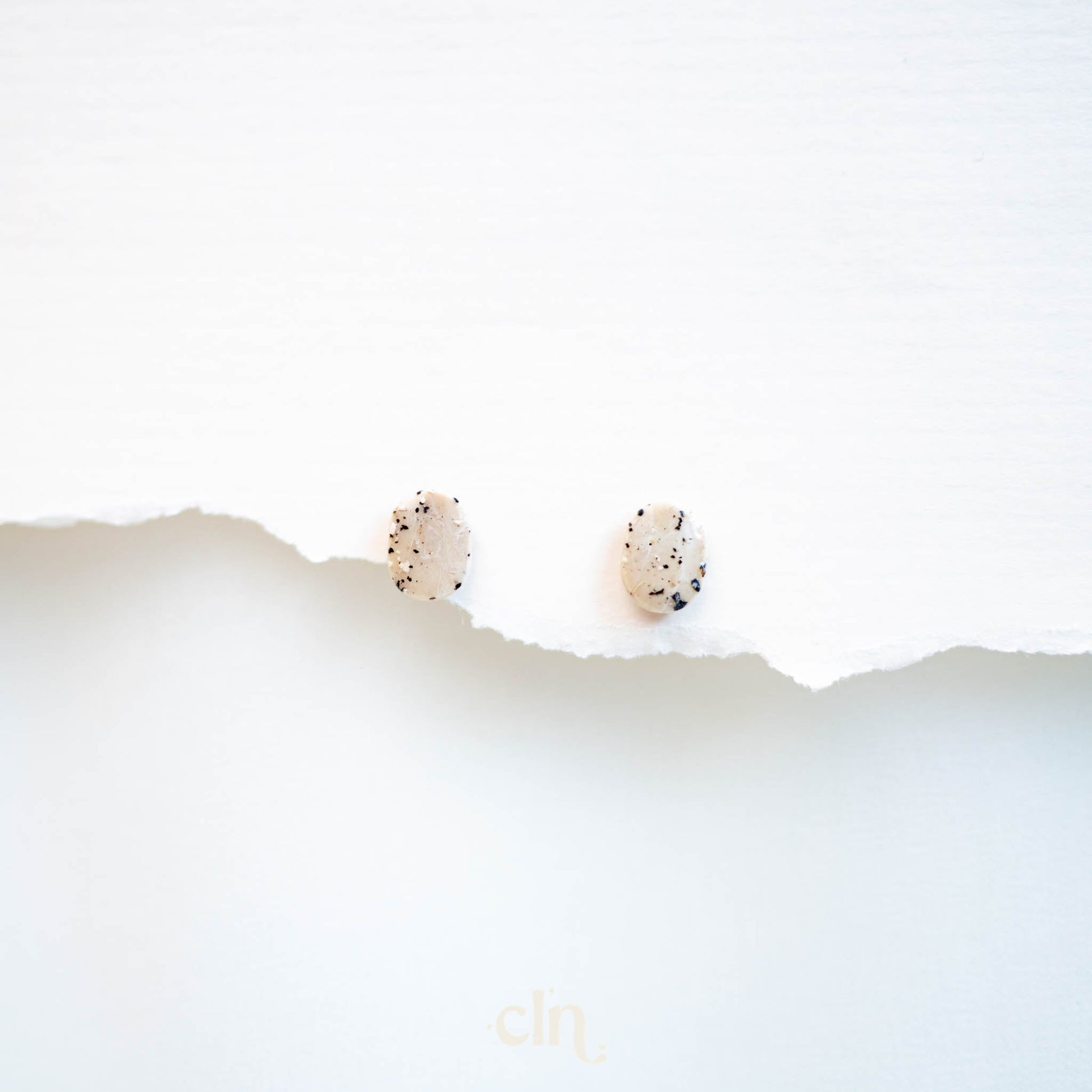 Faux Dalmatian Jasper mini studs - Earrings - CLN Atelier