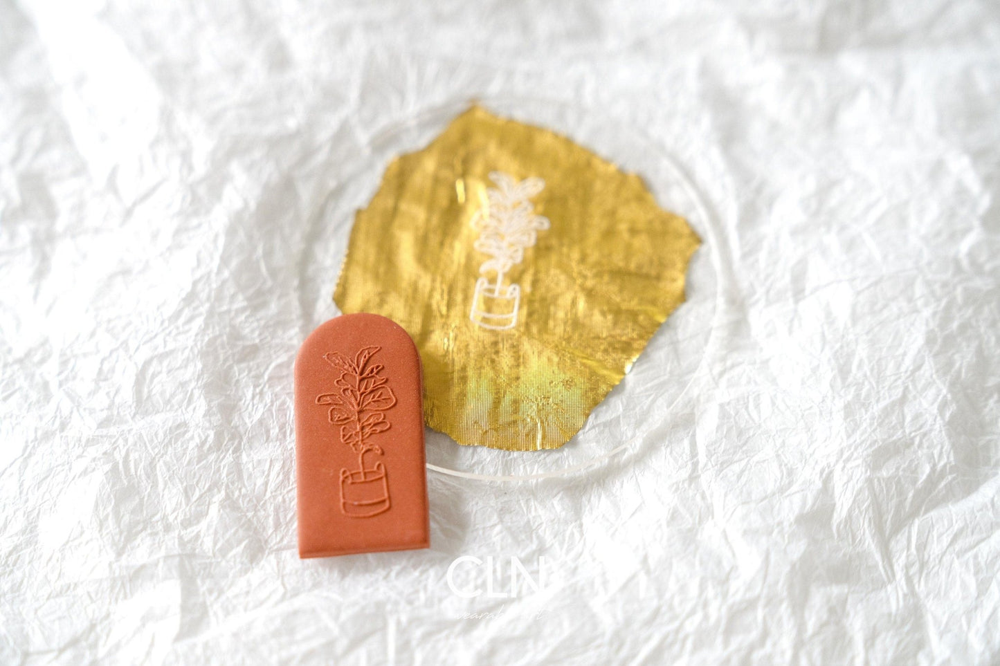 Fiddle Fig - Acrylic texture - CLN Atelier