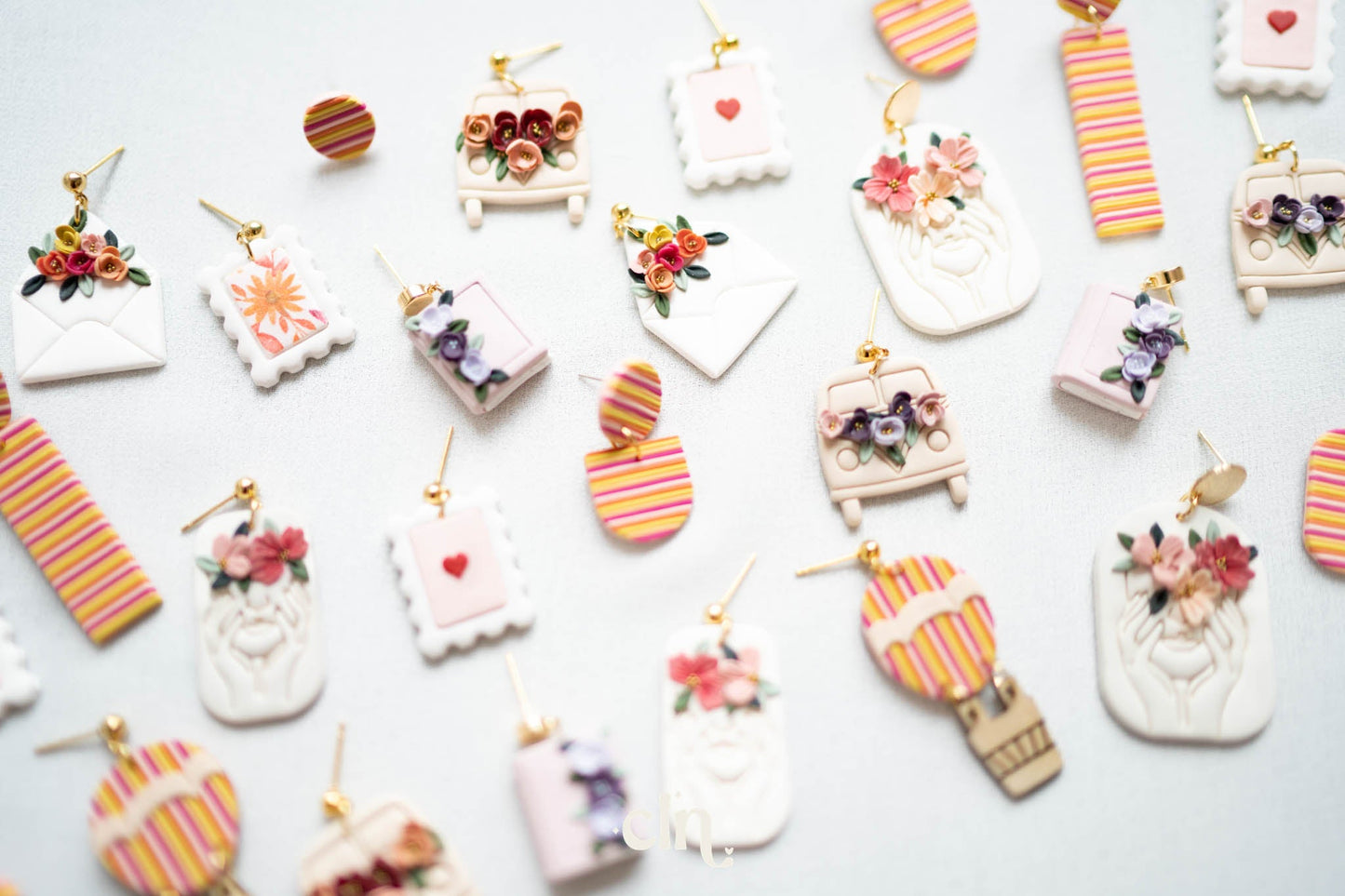 Floral letter - Earrings - CLN Atelier