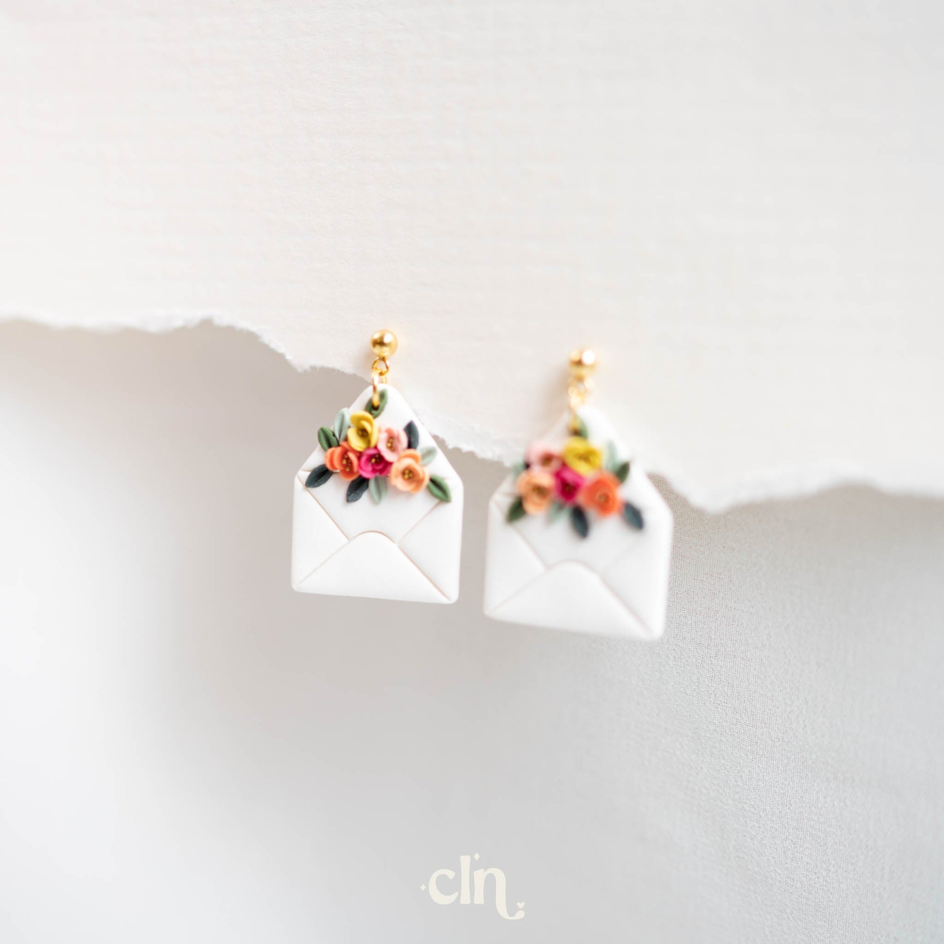 Floral letter - Earrings - CLN Atelier