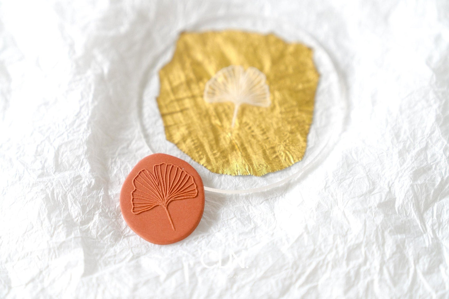 Ginkgo - Acrylic texture - CLN Atelier