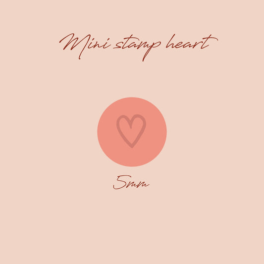 Heart Mini Stamp - clay stamp - CLN Atelier