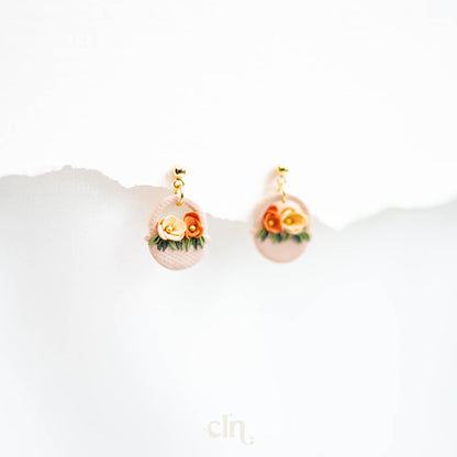 Mini flower basket - Earrings - CLN Atelier