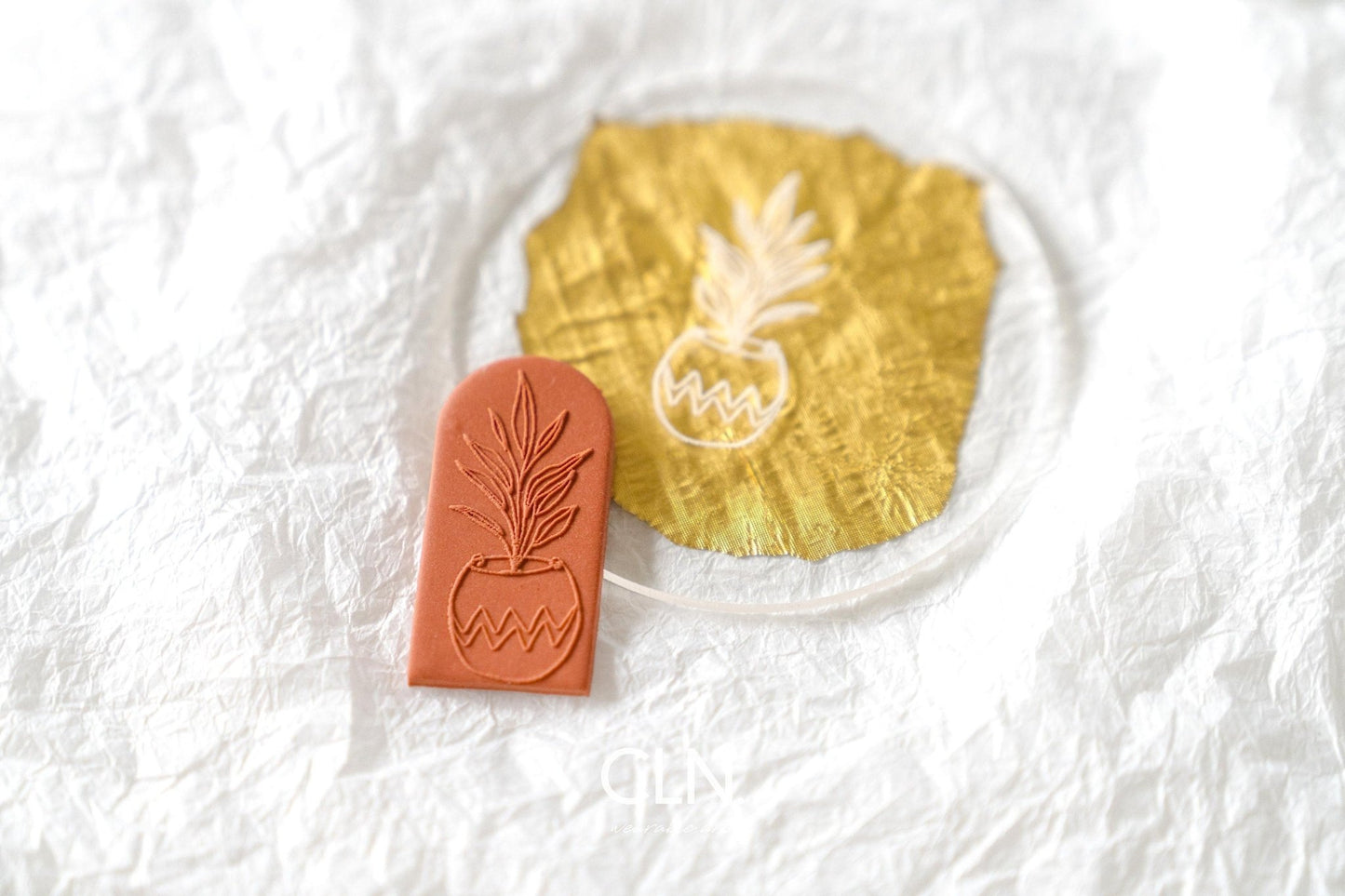 Potted Plant - Acrylic texture - CLN Atelier