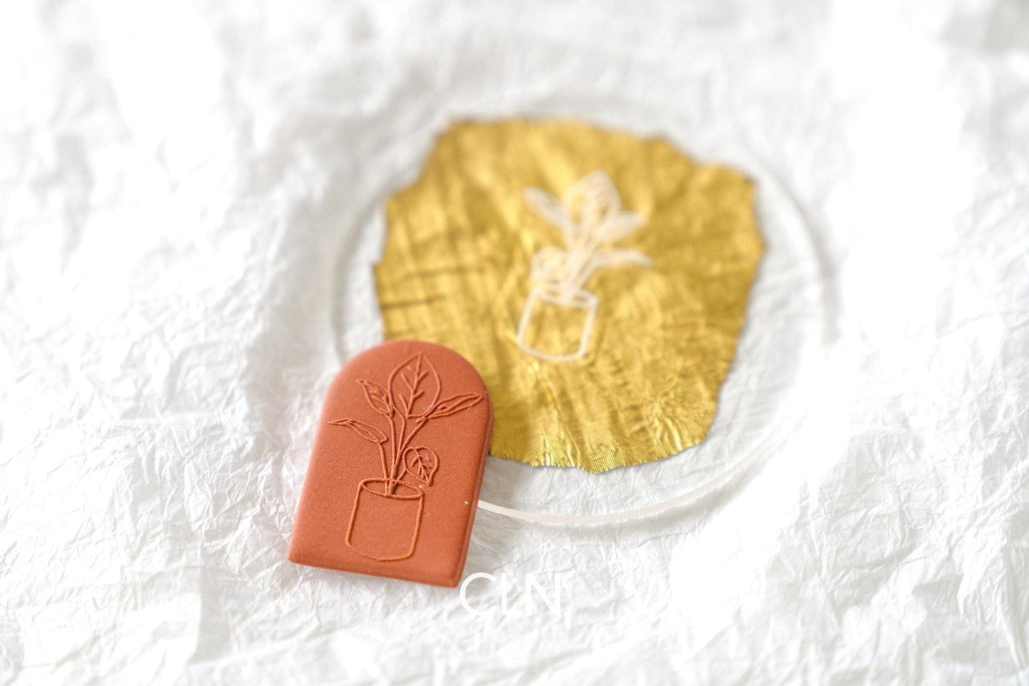 Potted Plant - Acrylic texture - CLN Atelier