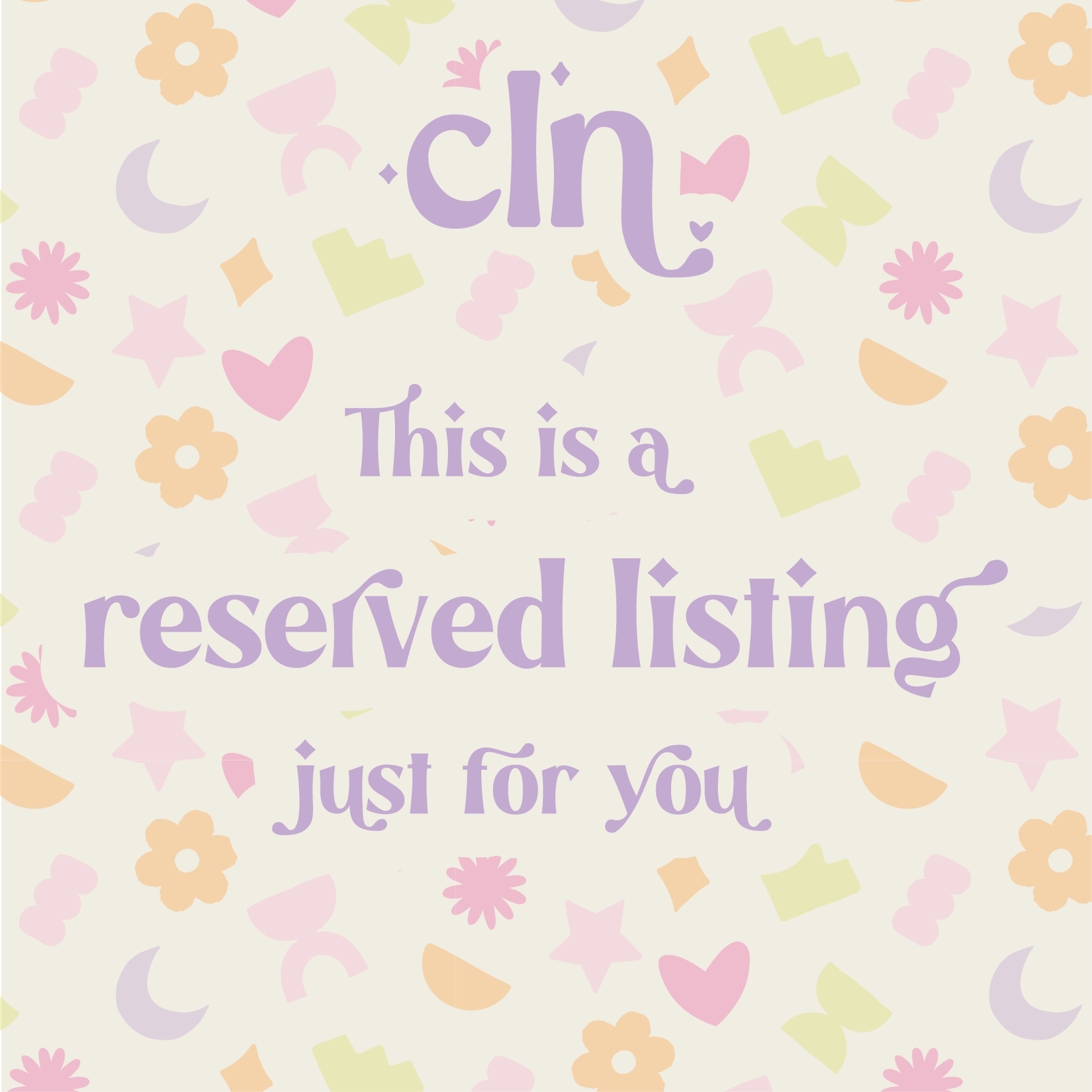 Pink listing offers reserved