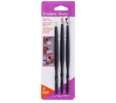 Sculpey Dual End Tools, Dotting tools, Set of 3 - Curated tools - CLN Atelier