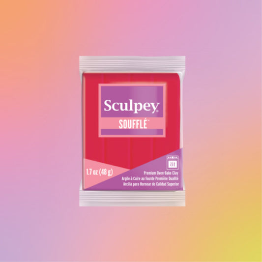 Sculpey Soufflé Raspberry 48g - Polymer Clay - CLN Atelier