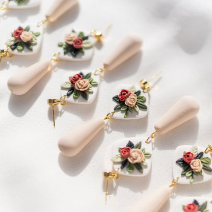 Signature Floral Dangles - Earrings - CLN Atelier