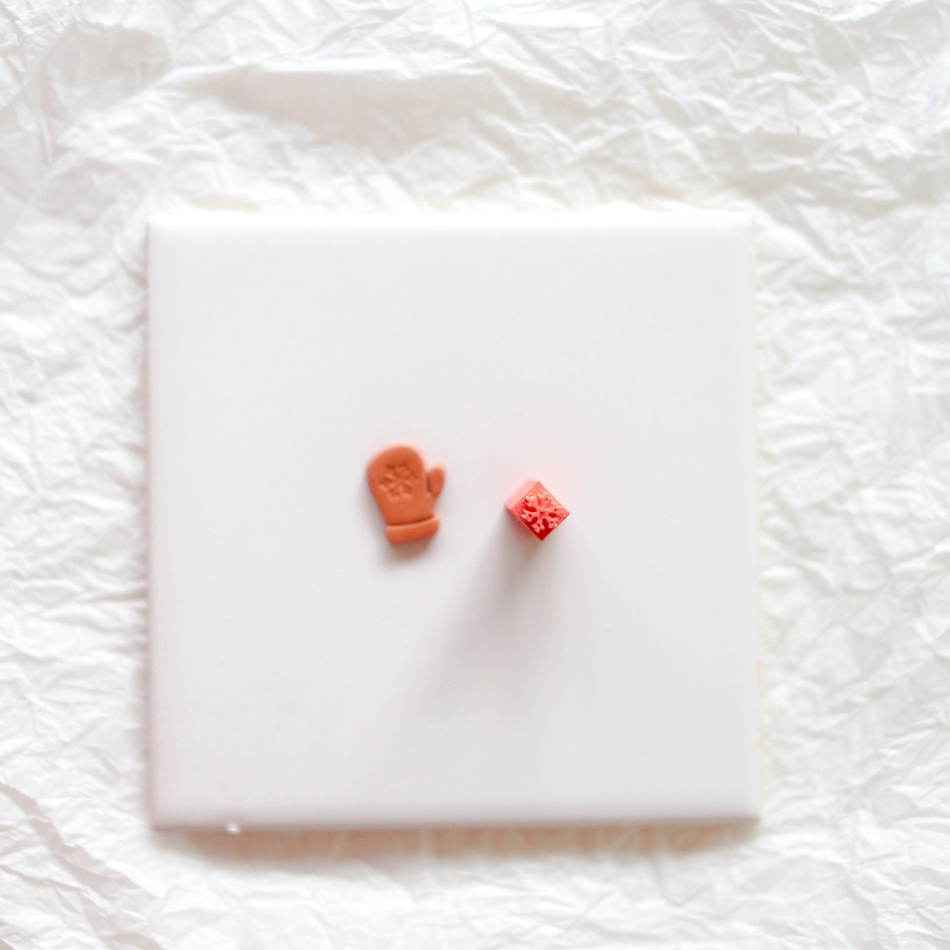 Snowflake Mini Stamp - clay stamp - CLN Atelier
