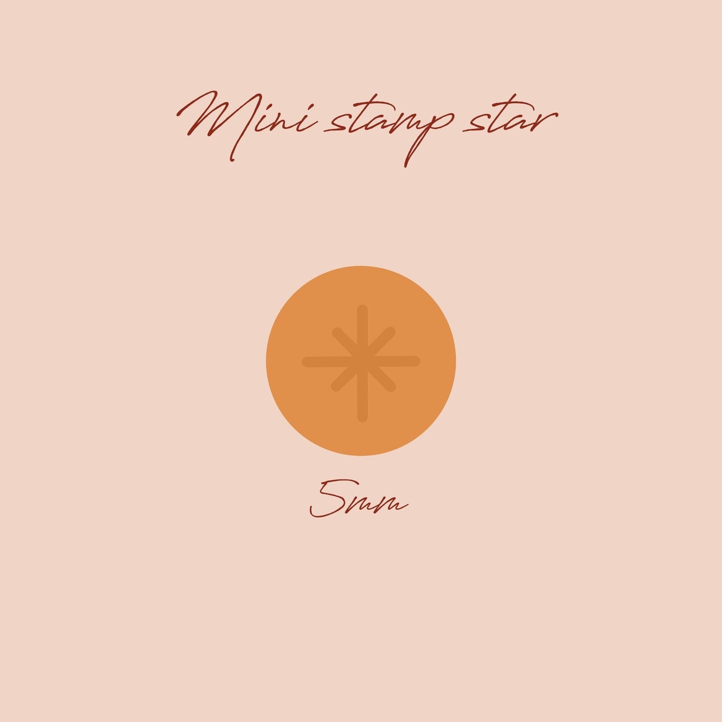 Star Mini Stamp - clay stamp - CLN Atelier