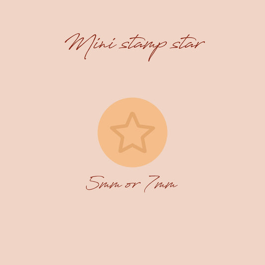 Star Mini Stamp - clay stamp - CLN Atelier