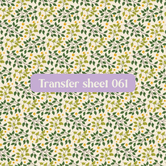 Transfer sheet 061 - Transfer paper - CLN Atelier