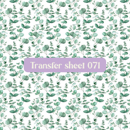 Transfer sheet 071 - Transfer paper - CLN Atelier