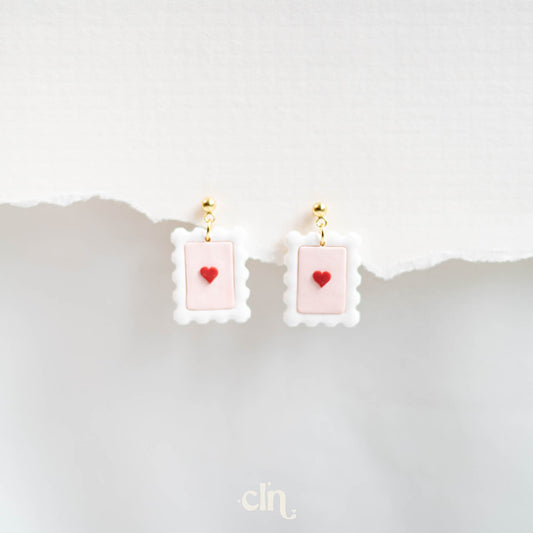 Valentine's stamps - Earrings - CLN Atelier