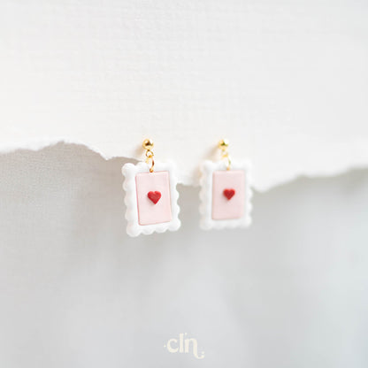 Valentine's stamps - Earrings - CLN Atelier