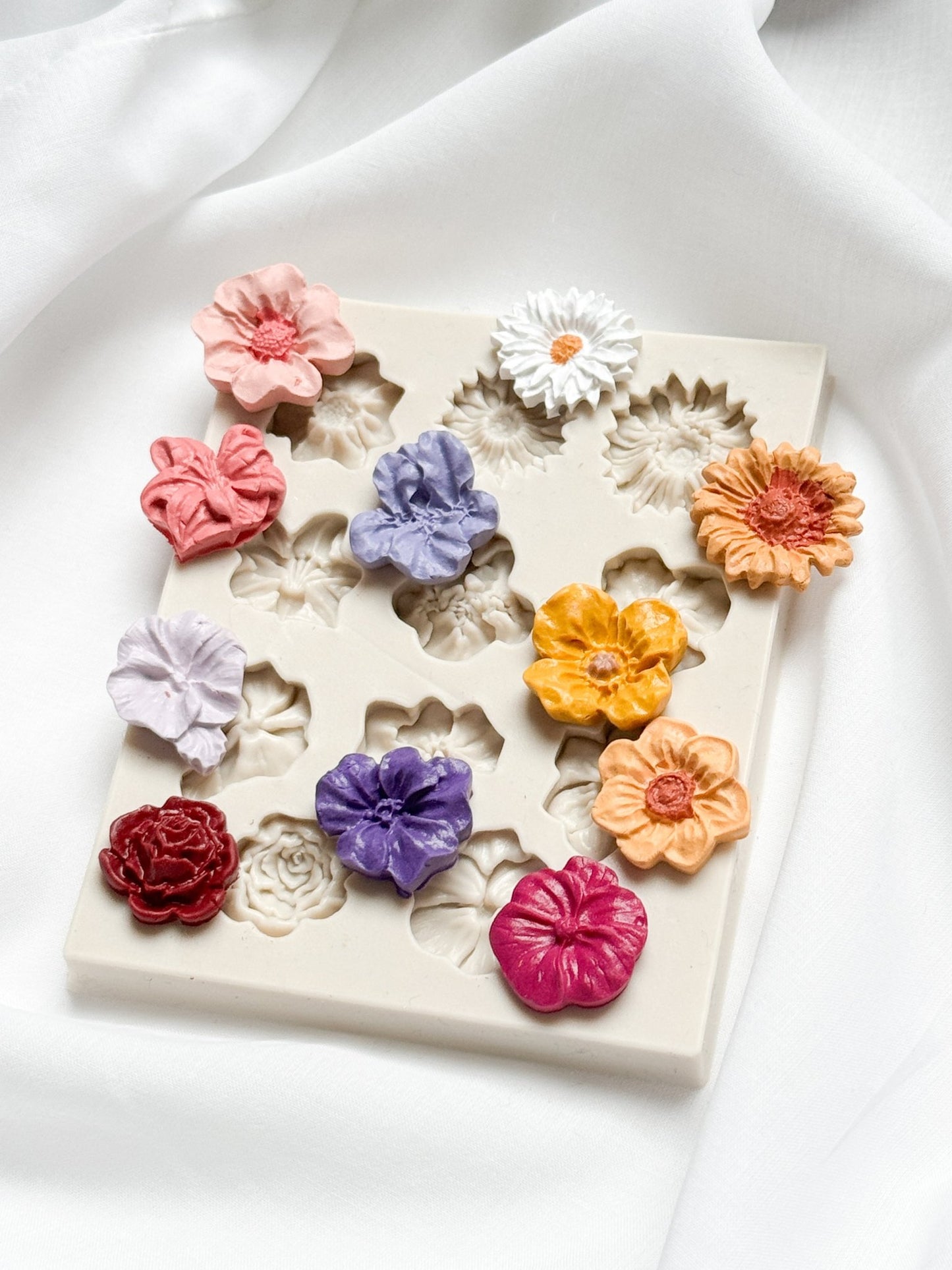 11 flowers mixed mold - Silicone Mold - CLN Atelier