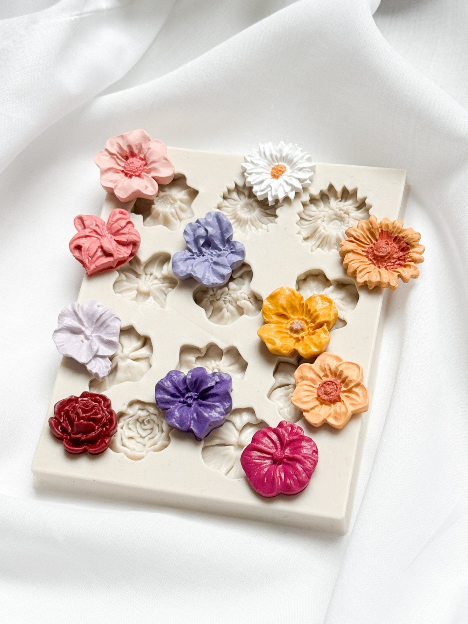 11 flowers mixed mold - Silicone Mold - CLN Atelier