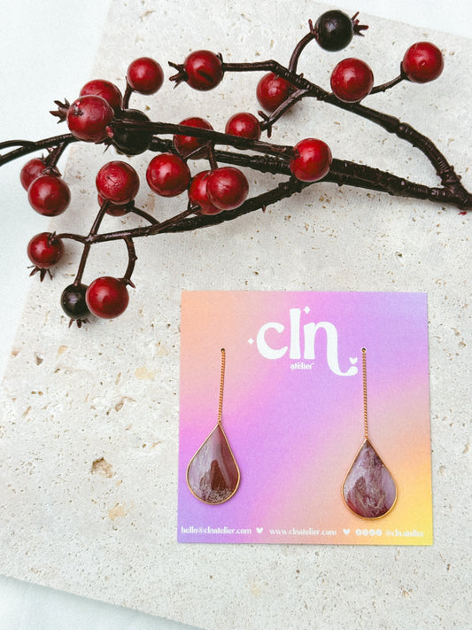 Faux stone burgundy - N