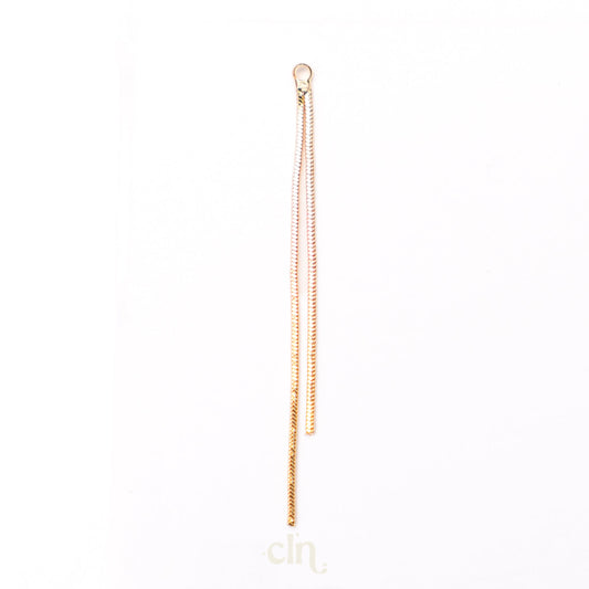 Brass snake chain tassel gold - CLN Atelier