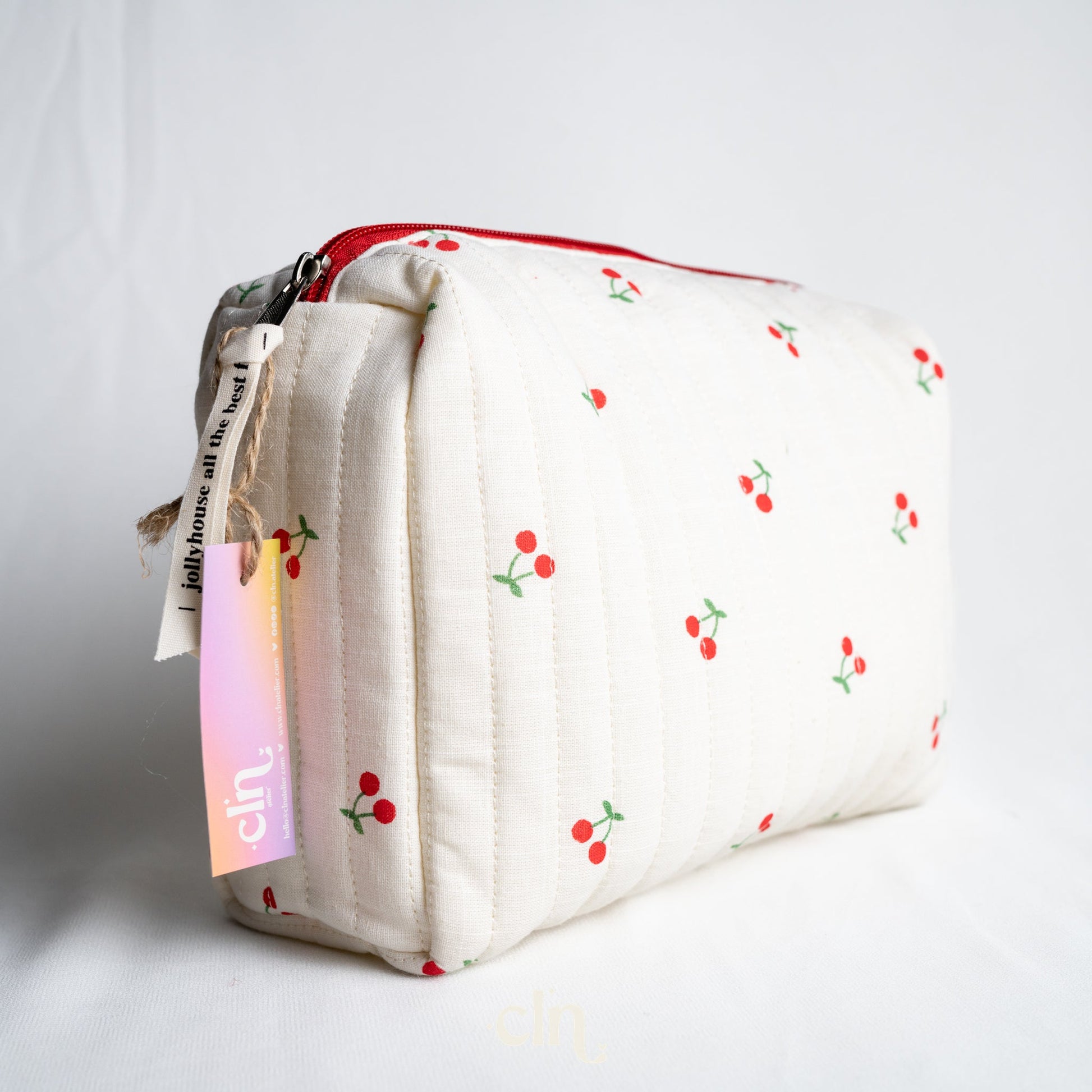 Cherry make - up bag (2 sizes) - Earrings - CLN Atelier