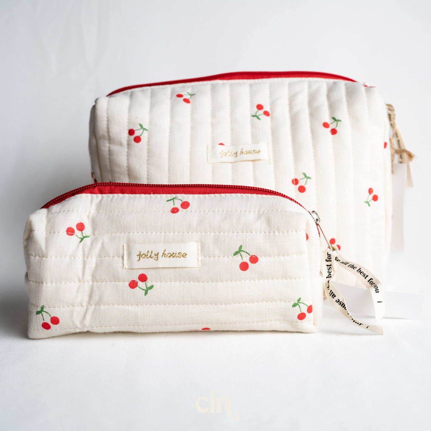 Cherry make - up bag (2 sizes) - Earrings - CLN Atelier