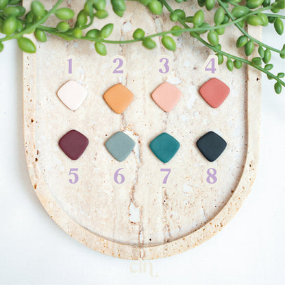 Dear Theodosia Studs - Choose from 8 colors - Earrings - CLN Atelier