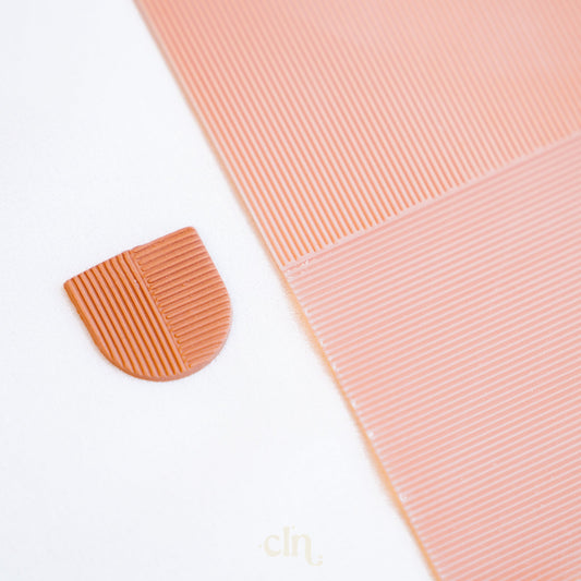 Double lines 3D printed texture plate - Cutter - CLN Atelier