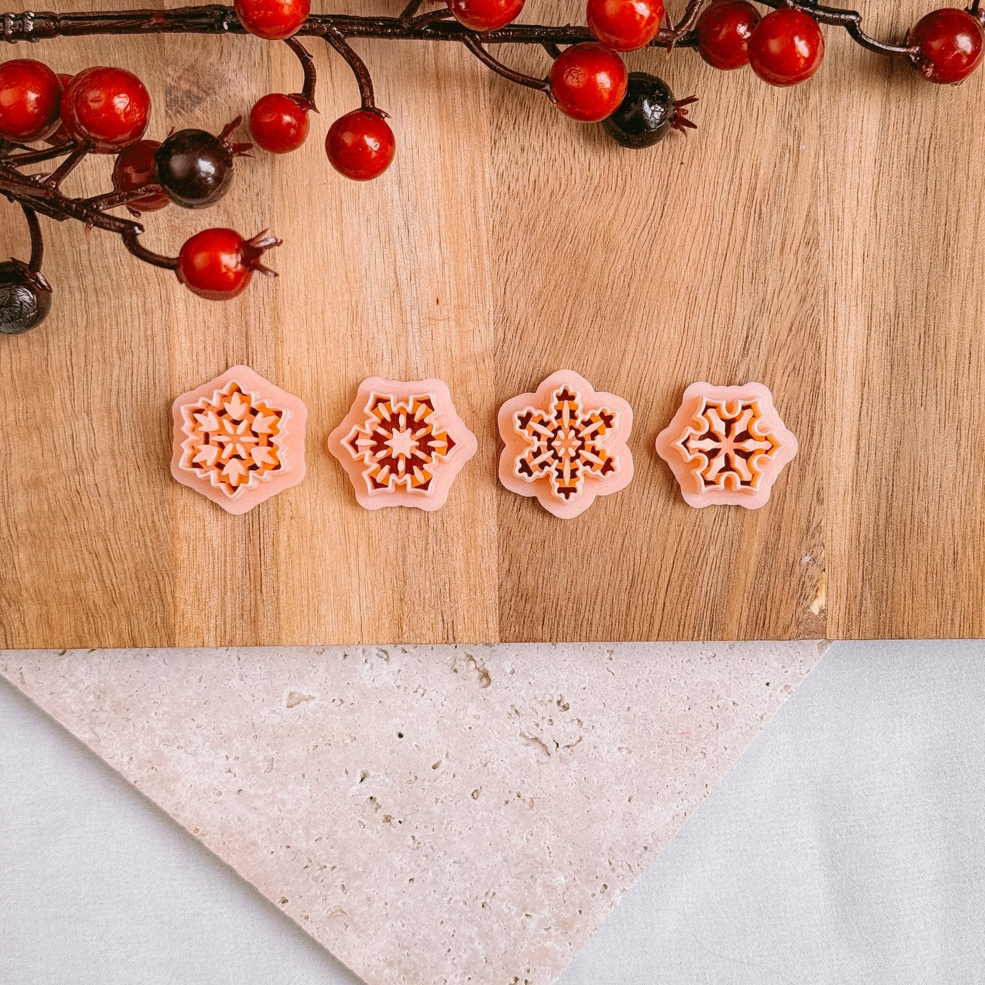 Embossed snowflake (4 styles) - Cutter - CLN Atelier