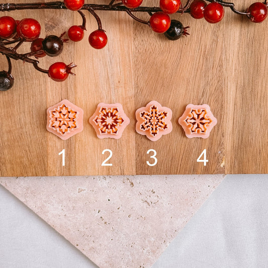 Embossed snowflake (4 styles) - Cutter - CLN Atelier