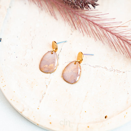 Faux stone dangle - Fall D - Earrings - CLN Atelier