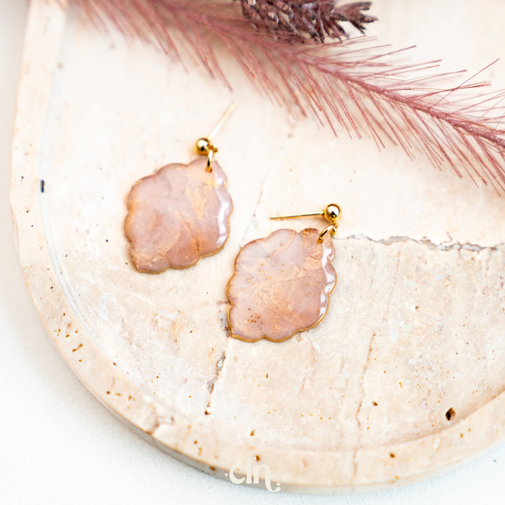 Faux stone dangle - Fall E - Earrings - CLN Atelier