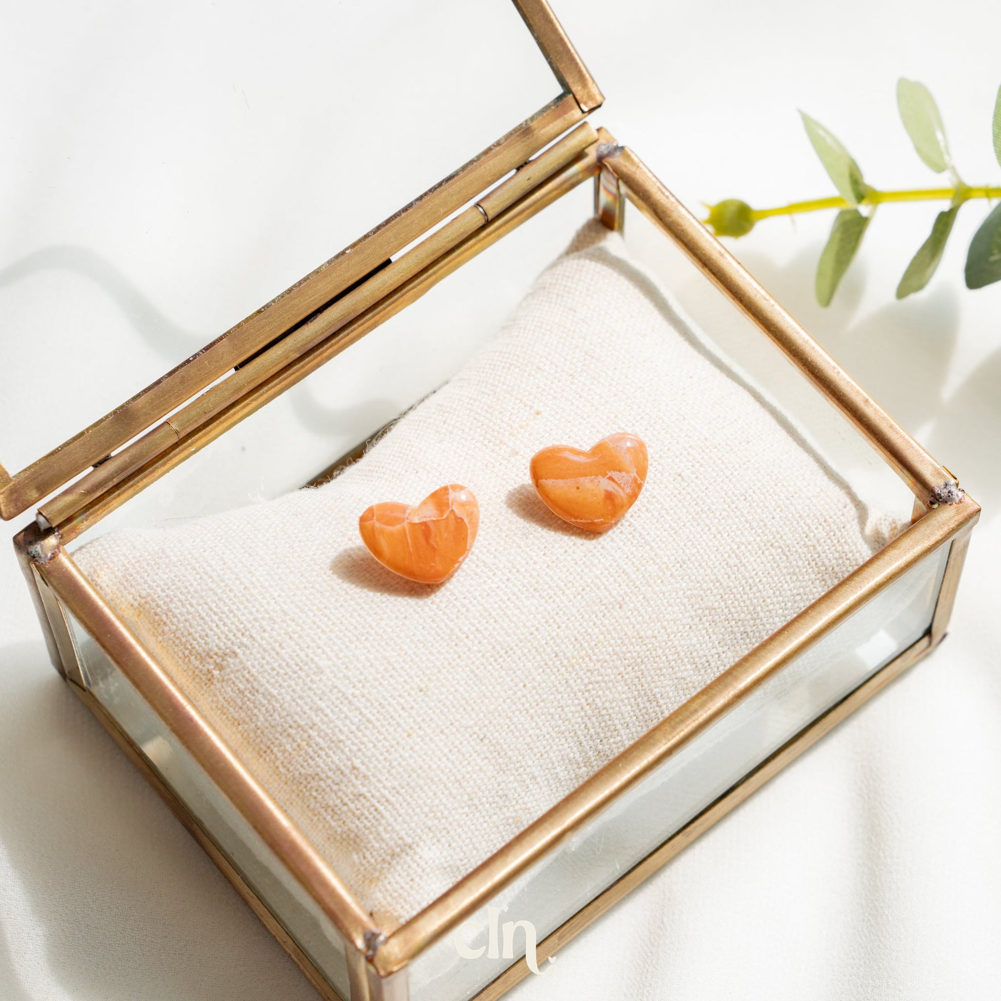 Faux stone studs (3 shapes) - Earrings - CLN Atelier