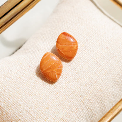 Faux stone studs (3 shapes) - Earrings - CLN Atelier