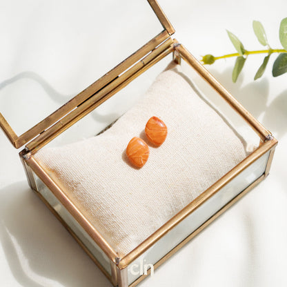 Faux stone studs (3 shapes) - Earrings - CLN Atelier