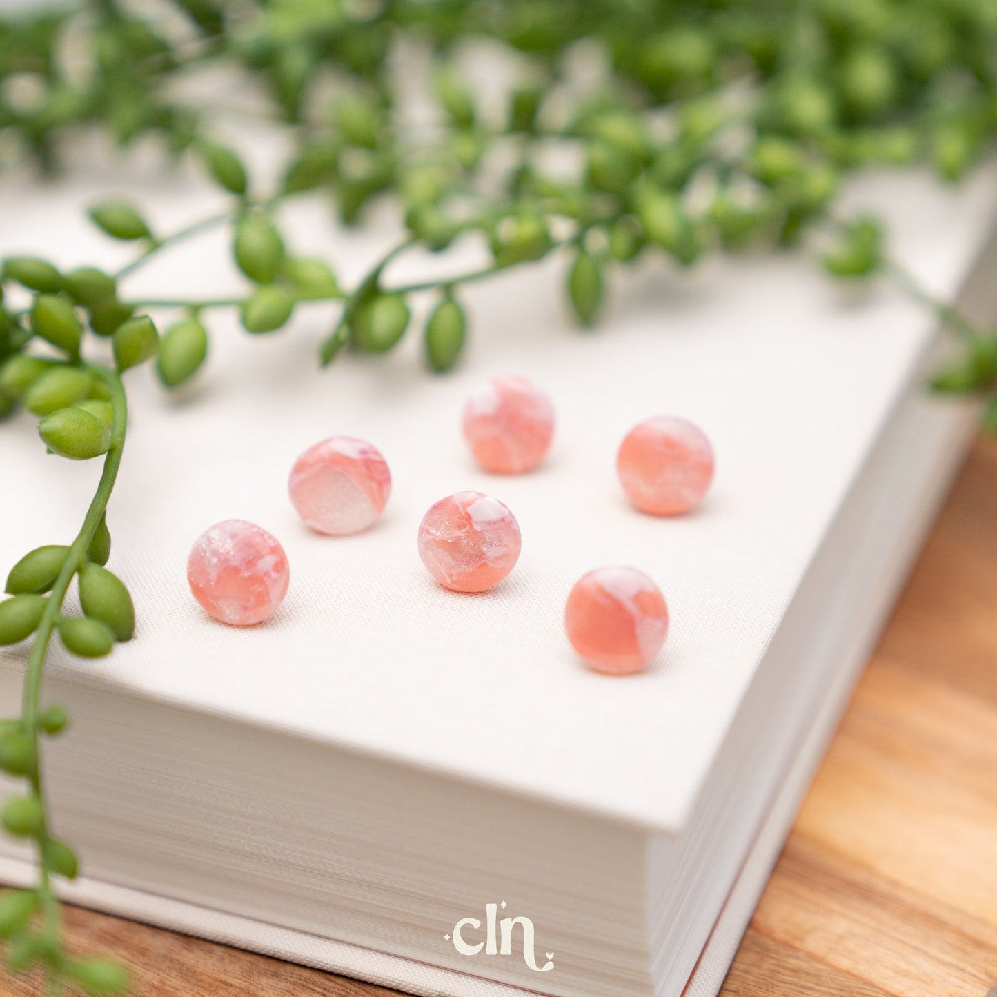 Faux Stone studs - Cotton candy K - Earrings - CLN Atelier