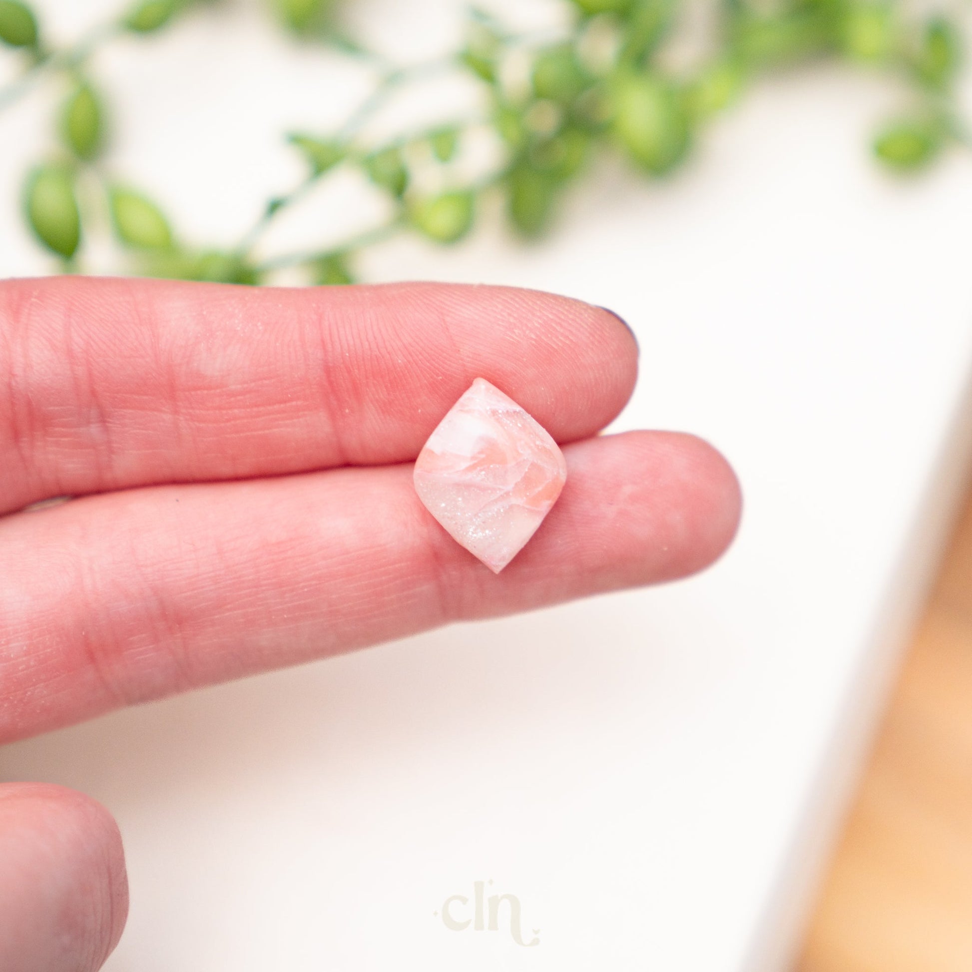 Faux Stone studs - Cotton candy L - Earrings - CLN Atelier